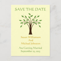 Tree of Life Wedding Save The Date Natuur Custom