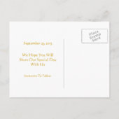 Tree of Life Wedding Save The Date Natuur Custom Aankondigingskaart (Achterkant)