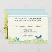 Tree of Life, Whimsical Boy RSVP Response Kaarten (Voorkant / Achterkant)