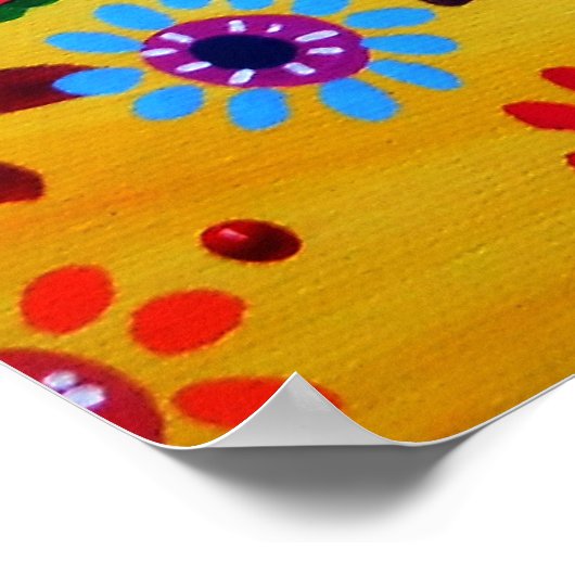 TREE OF LIFE  WHIMSICAL TREE PAINTING POSTER (Hoek)