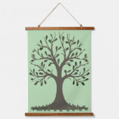 🌳 Tree of Life Wood Frame Wall Tapestry Hangend Wandkleed (Voorkant)