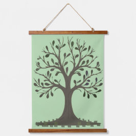 🌳 Tree of Life Wood Frame Wall Tapestry Hangend Wandkleed