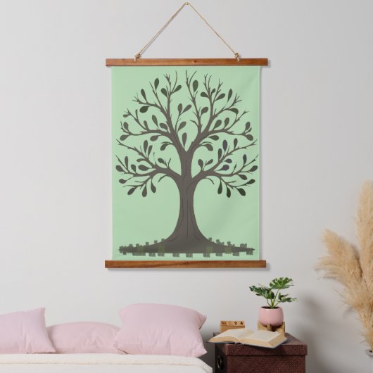 🌳 Tree of Life Wood Frame Wall Tapestry Hangend Wandkleed (Slaapkamer)