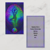 Tree of Life Yoga in Rainbow Colors Visitekaartje (Voorkant / Achterkant)