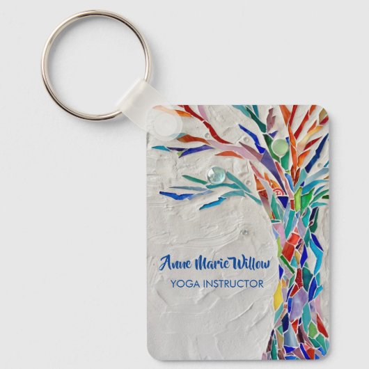 Tree of Life Yoga Instructeur Sleutelhanger (Voorkant)