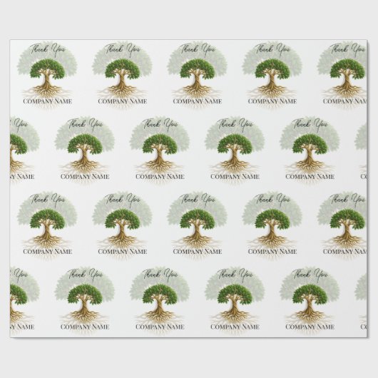 Tree of Life Zakelijk Logo Promotiemateriaal Cadeaupapier (Vlak)