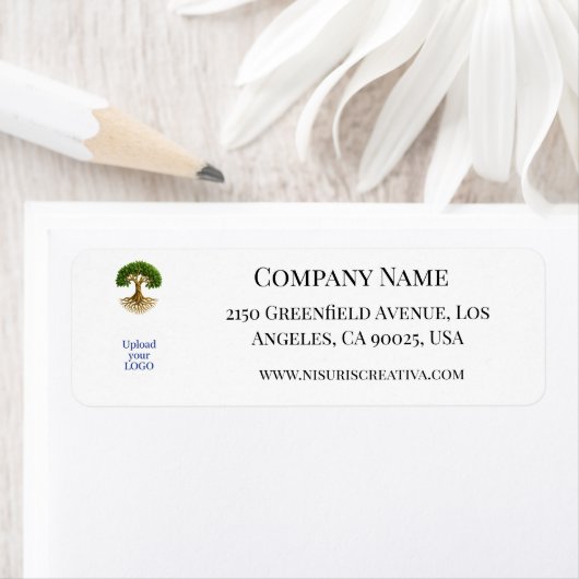 Tree of Life Zakelijk Logo Promotiemateriaal Etiket (Insitu)