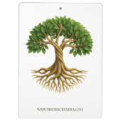 Tree of Life Zakelijk Logo Promotiemateriaal Klembord (Achterkant)