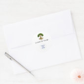 Tree of Life Zakelijk Logo Promotiemateriaal Ronde Sticker (Envelop)