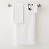Tree of Life Zen Badhanddoekenset Bad Handdoek (Insitu)