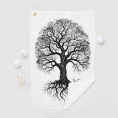 Tree of Life Zen Golf Handdoek (Insitu)