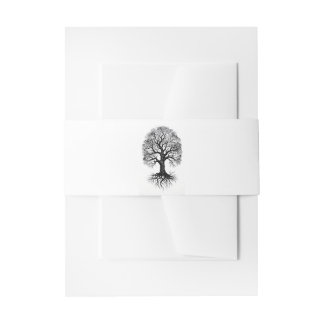 Tree of Life Zen Uitnodiging Buikband Uitnodigingen Wikkel
