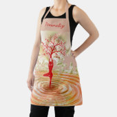 Tree of Life Zen Yoga Mediation Gepersonaliseerd Schort (Insitu)