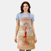 Tree of Life Zen Yoga Mediation Gepersonaliseerd Schort (Gedragen)