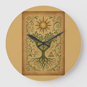Tree of Life Zonneklok - Natuur en heilig symbool  Grote Klok