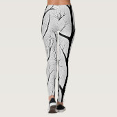 Tree of Life zwart en wit Leggings (Achterkant)