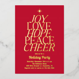 Tree of Words Folie Vakantie Uitnodiging