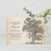 Tree Old Age bruidsdouche Uitnodigingen (Staand voorkant)