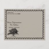  Tree Outdoor Rustieke Familie Reünie Aankondigingskaart (Achterkant)