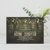 Tree Path rustieke bruiloft uitnodiging (Staand voorkant)