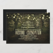 Tree Path rustieke bruiloft uitnodiging (Voorkant / Achterkant)