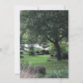 Tree Peaceful Garden 6 begrafenisaankondiging Kaart (Achterkant)