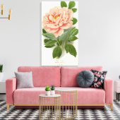 Tree Peony – Elegant  Botanisch Ontwerp Canvas Afdruk (Insitu (Woonkamer))
