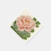 Tree Peony – Elegant  Botanisch Ontwerp Servet (Hoek)