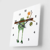 Tree Phrog Clock Vierkante Klok (Hoek)