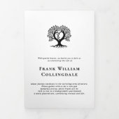 Tree Pod Natural Burial Remembrance Uitnodiging (Cover)