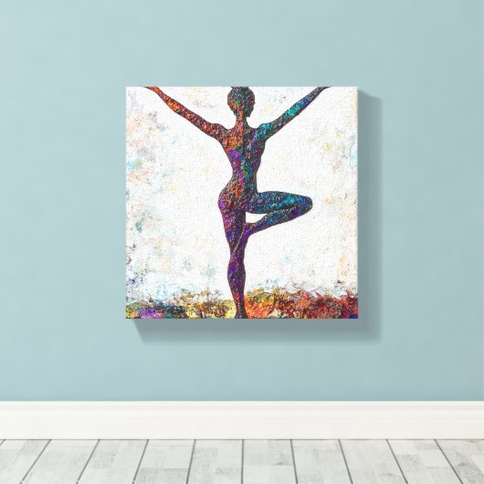 Tree Pose Canvas (Insitu (Houten vloer))