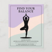 Tree Pose - Clean Yoga Instructor Flyer (Voorkant)