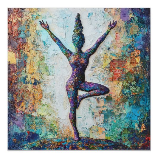 Tree Pose Glossy Poster (Voorkant)
