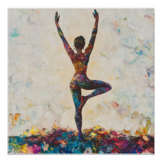 Tree Pose Glossy Poster