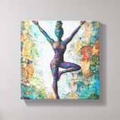 Tree Pose Stretched Canvas (Voorkant)