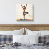 Tree Pose Stretched Canvas (Insitu (Slaapkamer))