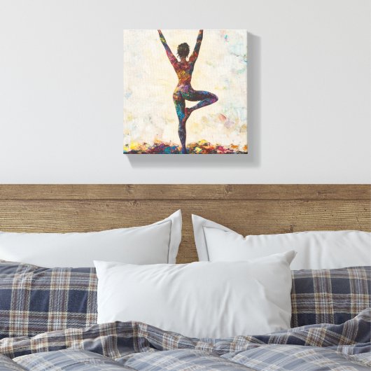 Tree Pose Stretched Canvas (Insitu (Slaapkamer))