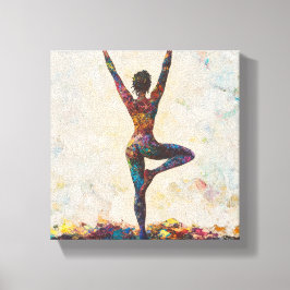 Tree Pose Stretched Canvas