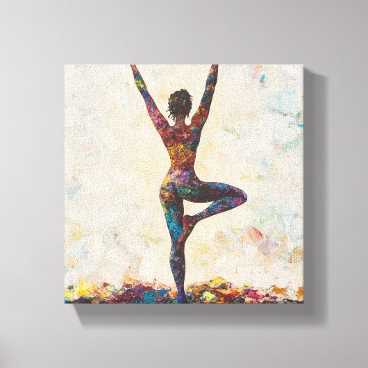 Tree Pose Stretched Canvas (Voorkant)