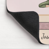 Tree Pose Yoga Vrikshasana Vrouw met aangepaste na Muismat (Hoek)