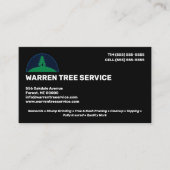 Tree Removal Service Company Visitekaartje (Voorkant)