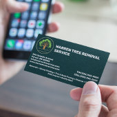 Tree Removal Service Company Visitekaartje