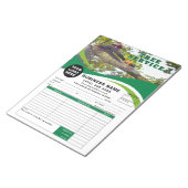 Tree Removal Service Invoice Estimate Template Notitieblok (Schuin)