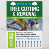 Tree Removal Service, telefoonnummer Flyer (Voorkant)
