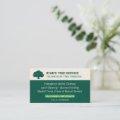 Tree Removal Service-Visitekaartje Visitekaartje (Staand voorkant)