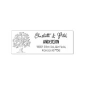 Tree Return-adresfamilie Rubberstempel (Afrduk)