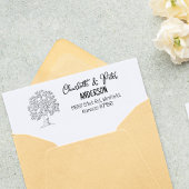 Tree Return-adresfamilie Rubberstempel