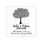 Tree Return-adresfamilie Rubberstempel (Afrduk)