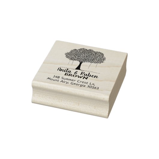 Tree Return-adresfamilie Rubberstempel (Stempel)