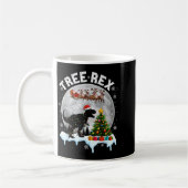 Tree Rex Christmas Dinosaur T-rex Xmas Pajama Men Koffiemok (Links)